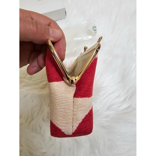 NIB Miu Miu Red Hearts Clutch Crossbody - Image 5