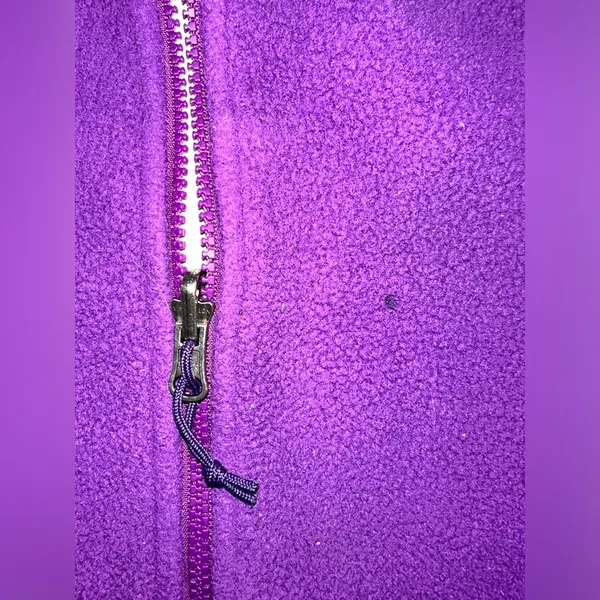 North Face purple full zip fleece jacket size L - Image 10