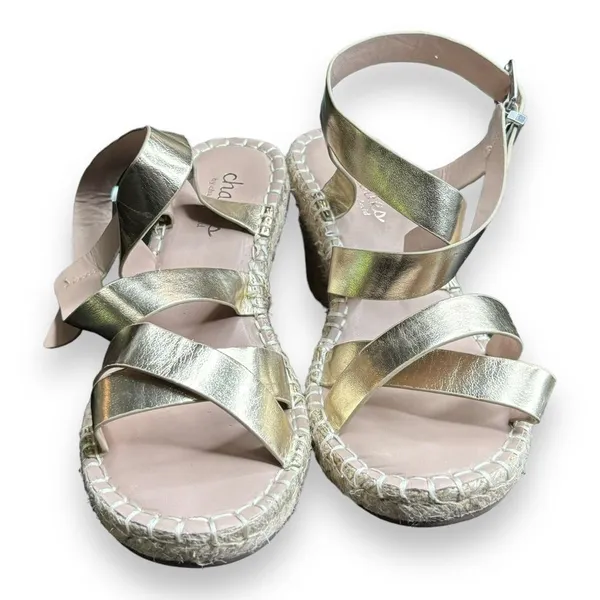 Charles David Womens Gold Espadrilles Size 7.5‎ - Image 2