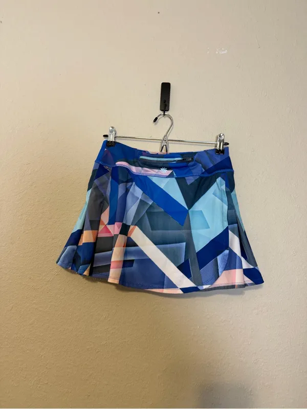 Athleta Electric Geo Speed Tennis Skirt Skort‎ Size Small - Image 7