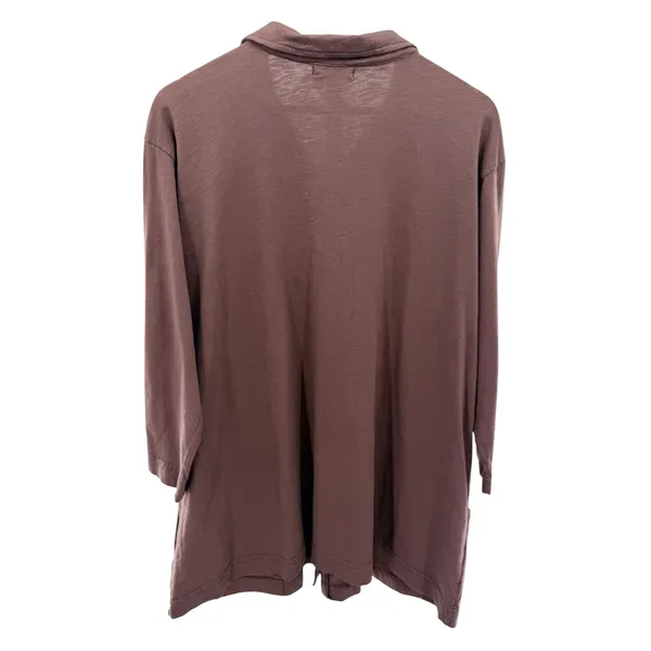 Fresh‎ Produce Womens XL Brown Cotton Knit Button Down Cardigan Jacket Lagenlook - Image 6