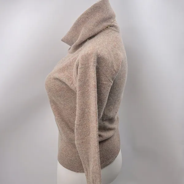 Jeane Pierre long sleeve lambswool angora rabbit turtleneck sweater - Image 3