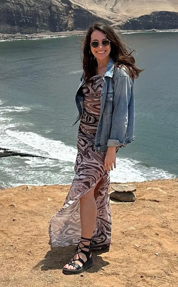 12th Tribe Brown Maxi Dress With Slit - Image 3
