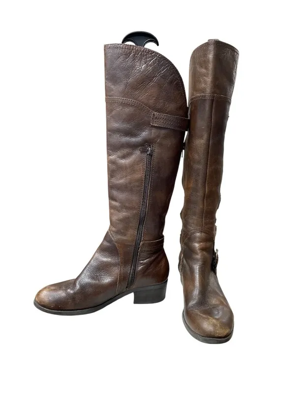 Audrey Brooke wms brown leather below knee equestrian riding boots 6M SKU 10-770 - Image 2