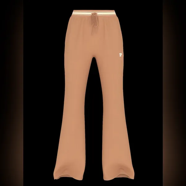PINK Victoria's Secret Cream Tan Boot Cut Flare‎ Pants - Image 3