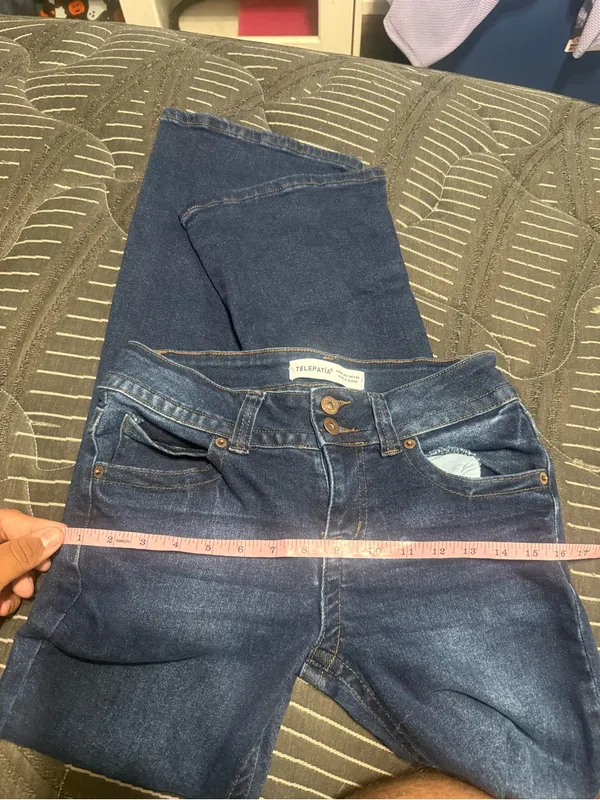 Women’s Telepatia mid rise dark wash flare bootcut jeans y2k size 7/28 - Image 8