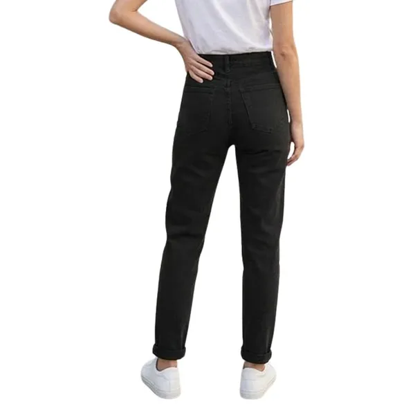 Asos Design Clean Black Slim Mom Jeans, W26L30 - Image 3
