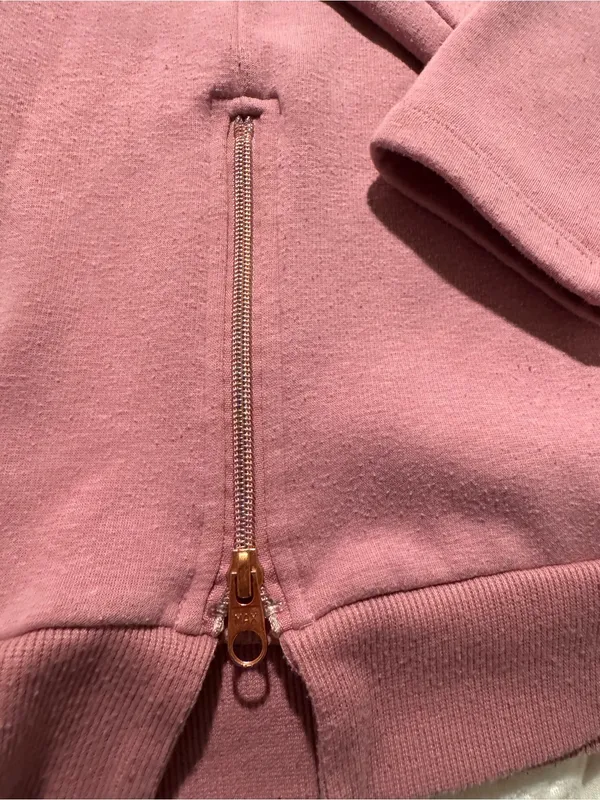 Women's Pink TurtleNeck Pullover Sweatshirt Size M - Image 2