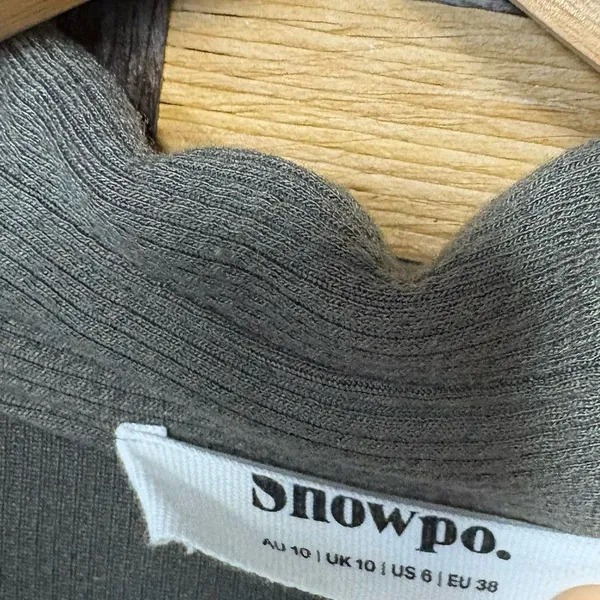 Showpo Olive Green‎ Shirt Dress Size 6 - Image 5