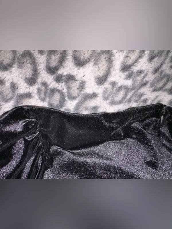 Bershka Black Velvet Evening/CocktailDress - Image 5
