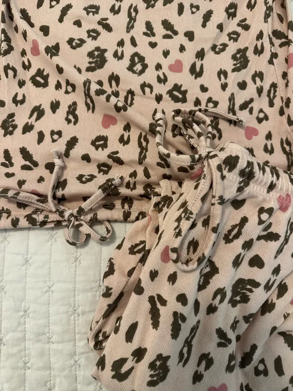 Como vintage cheetah print pajama set - Image 2