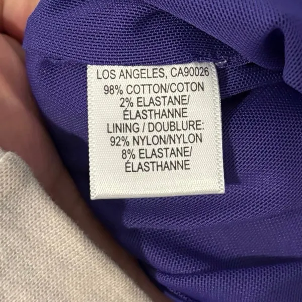 New STAUD NWOT Purple Violet Giulia Mini Dress Size Small - Image 7