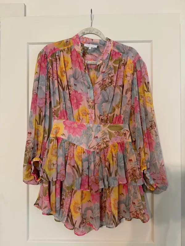 Olivaceous Floral Dress - Image 3