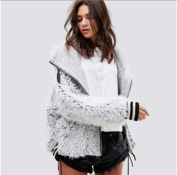 Free people fuzzy dolman jacket - Image 2