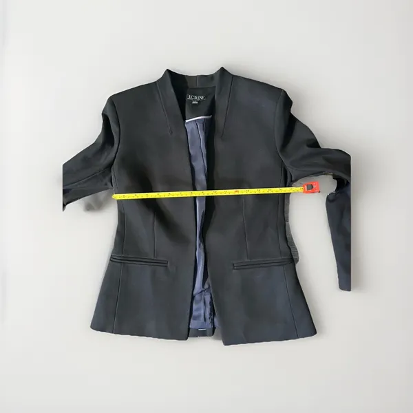 J CREW Going Out Blazer In Stretch Twill Black Size 4 - Image 13