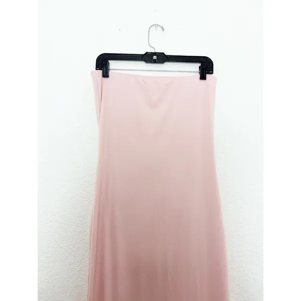 Bumpsuit Zoe Maxi Dress Size Medium Pink Maternity Strapless Baby Shower - Image 13