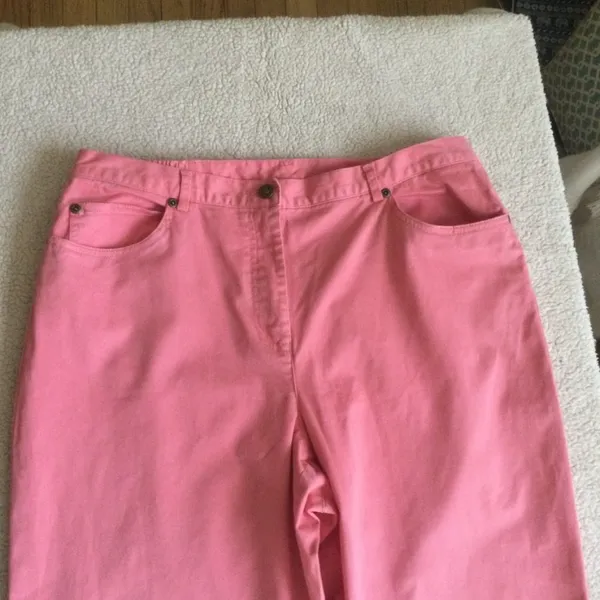 Colored Jeans Stretch High Rise Salmon Pink - Sz 12 - Image 11