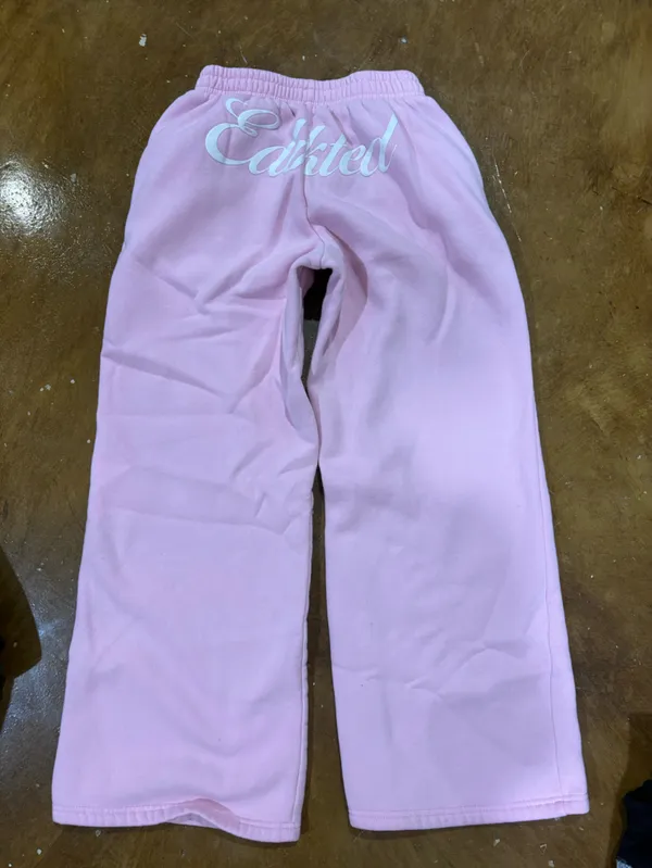 Edikted Light Pink Kids Stretch Leggings - Image 3