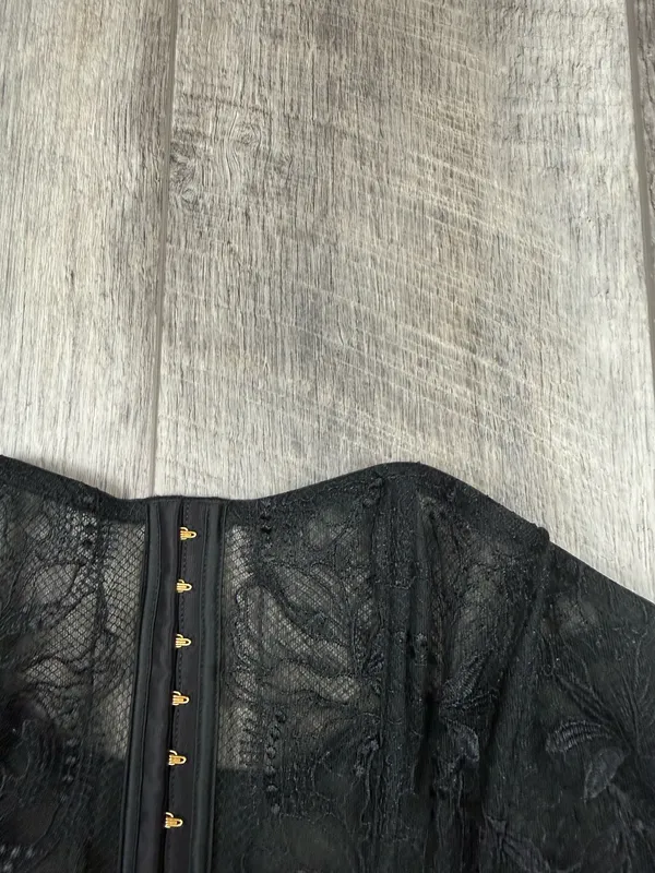 Victoria's Secret Black Lace Bustier Bra Top - Image 3