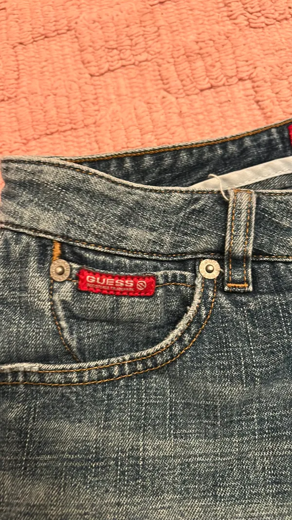 Guess Denim Mini Vintage Skirt - Image 5