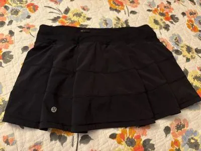 Lululemon Skirt Rival Pace Black 6 - Image 2