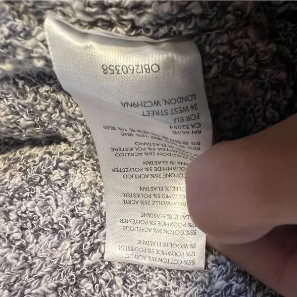 Free People Good Day Cropped Sweater XS NWOT Marled Oversized Wide Sleeve - Image 7