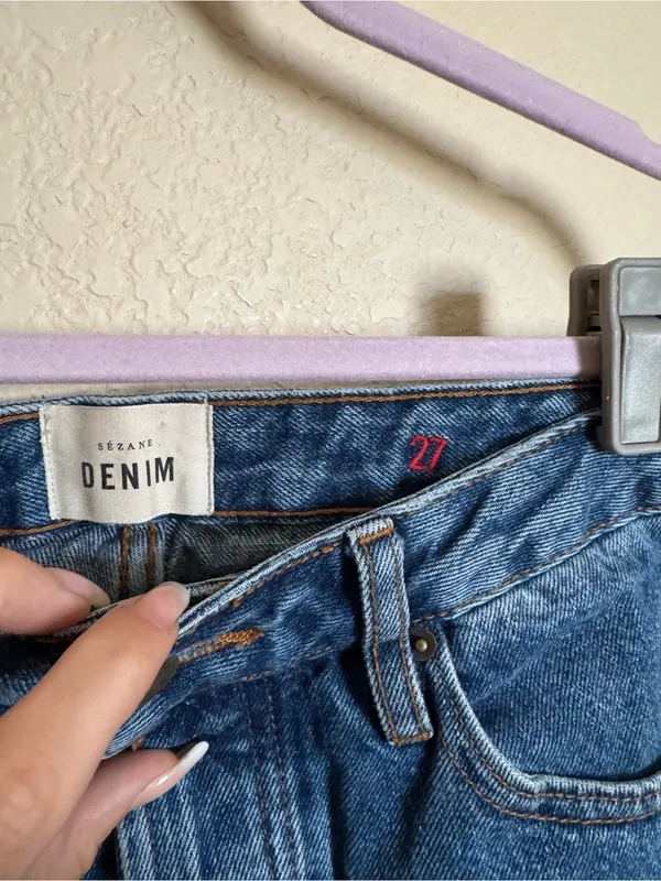 Sézane Brut Sexy Blue‎ Denim Jeans Sz 27 - Image 8