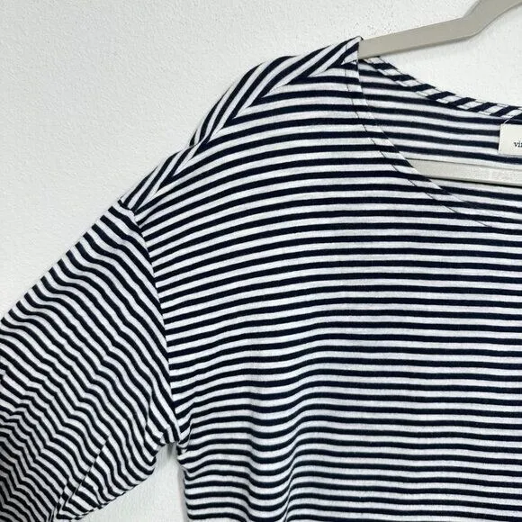 Vineyard‎ Vines Size Medium Navy Blue White Striped Crewneck Longsleeve Modal - Image 5