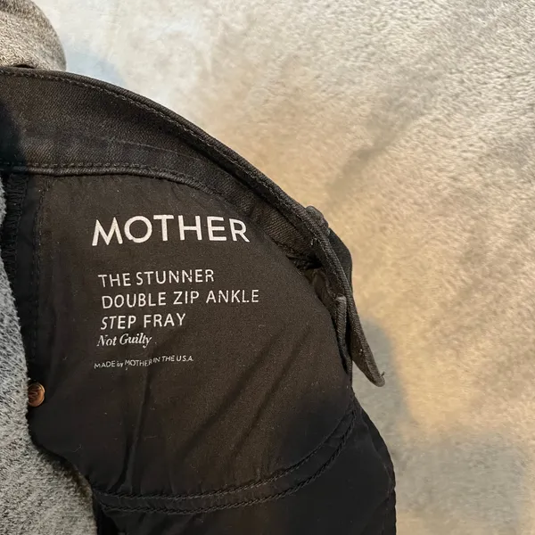 Mother The Stunner Double Zip Ankle Step Fray Not Guilty 25 Edgy Minimalist Chic - Image 8