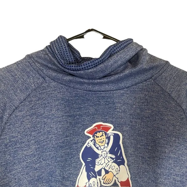 Nike NFL Dri-Fit Blue New England Patriots Historical Sweatshirt Women Sz L - Image 3