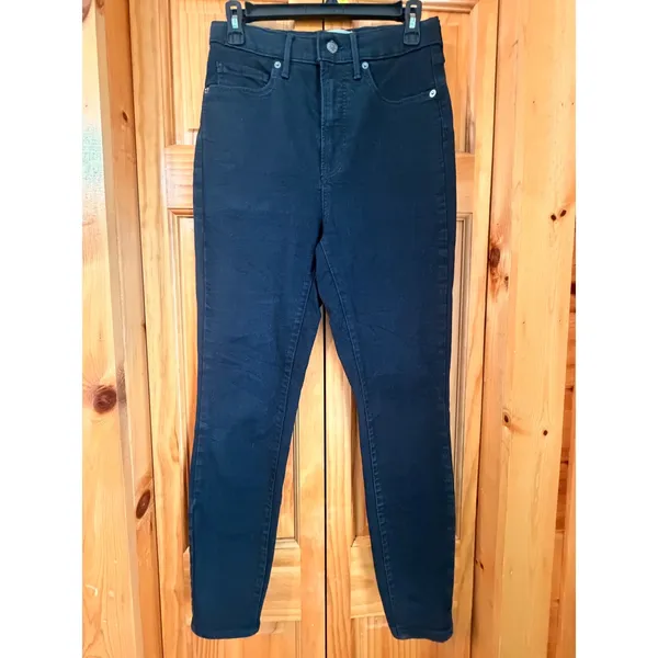 Everlane The Way-High Skinny Jean Black Organic Cotton High Rise Women's 30R - Image 6