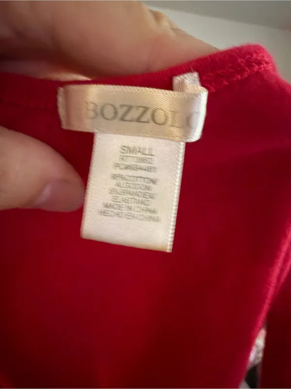 Bozzolo Bright Red V-Neck Tank Top - Image 2