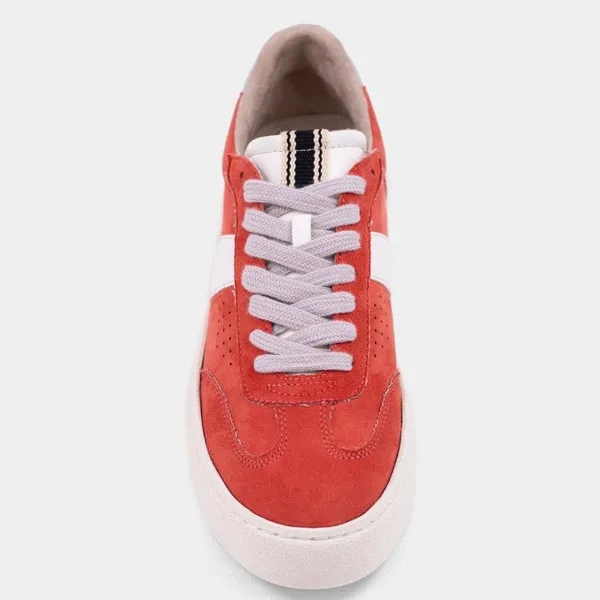 SHU SHOP Stacey Coral Suede Platform Sneakers Women’s Size 9 Lace-Up Casual - Image 7