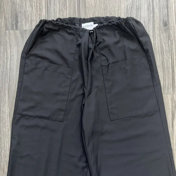SNDYS. Paloma Pant Black Size US 6 AU / UK 10 Cargo Parachute Drawstring - Image 3