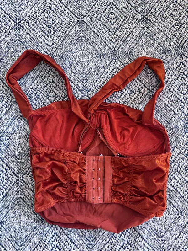 Urban Outfitters Orange Corset Going Out Top - Image 2