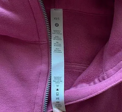 Lululemon Scuba Oversized Half-Zip Hoodie in Pink Blossom - Image 2