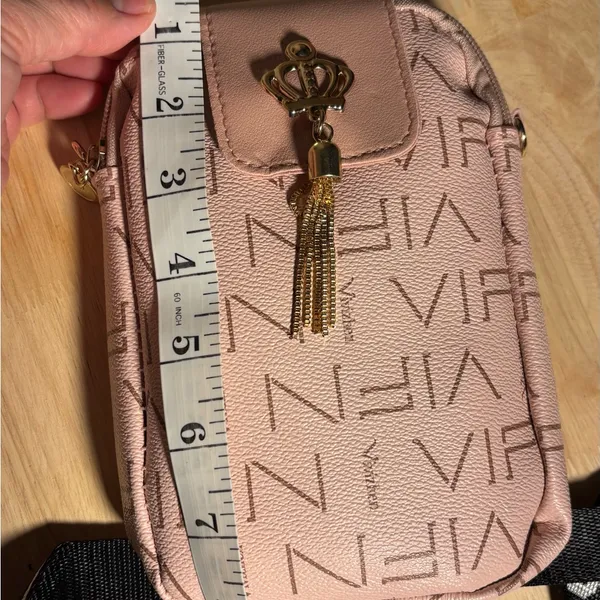 NEW Cute pink travel strolling crossbody purse bag - Image 6