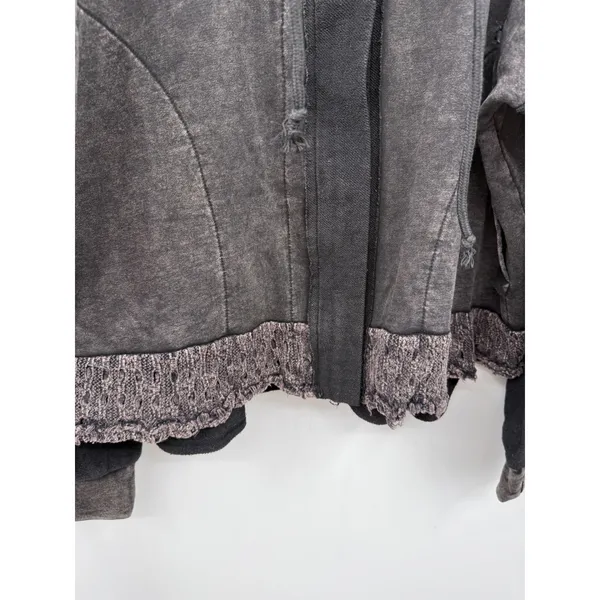 Oli & Hali Lagenlook Zip Jacket Women's Large Charcoal Gray‎ Casual Layered - Image 7