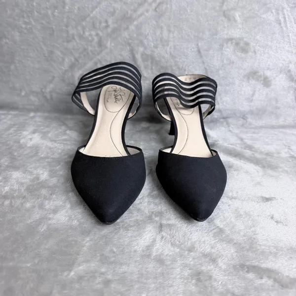 LifeStride Sanya Kitten Heels Pointed Toe Evening Formal Career Pumps 8M Black - Image 8
