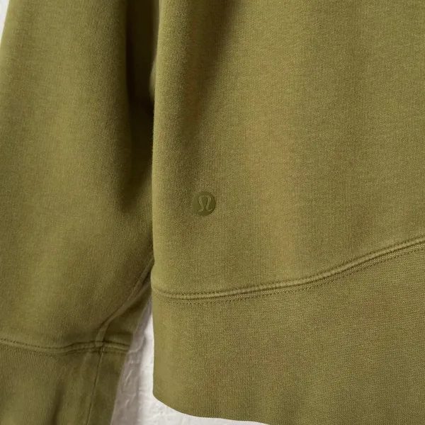 Lululemon Loungeful Hoodie Bronze Green Size 6 - Image 4