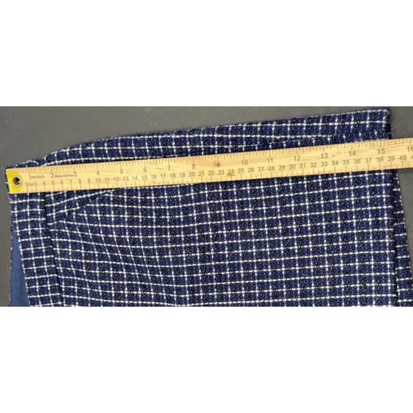 Lilly Pulitzer Tweed Gretchen Preppy Hi Rise Short Navy Fantasy Checkerboard 12 - Image 8