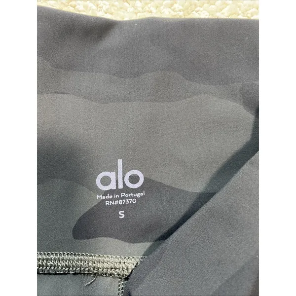 Alo Yoga High Waist Camo Vapor Leggings Black Camouflage Size S - Image 10