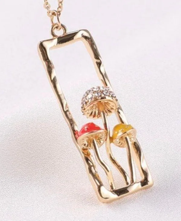Boutique Mushroom Necklace - Image 4