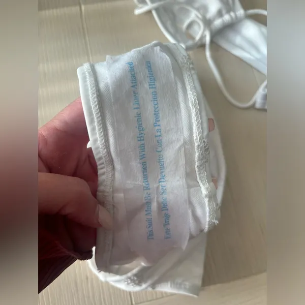 NWT XS White 2 piece bathing suit - Image 3