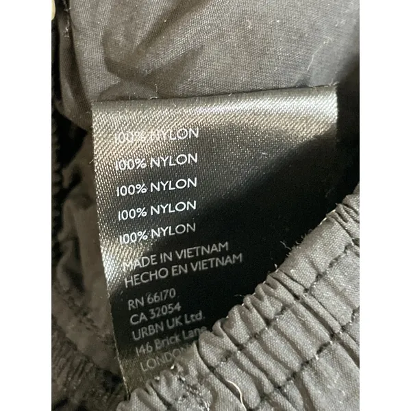 Urban Outfitters BDG Black Cargo Parachute Athletic Activewear Trousers Pants XS - Image 6