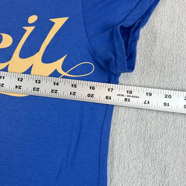 Universal Thread Graphic T Blue Yellow Le Soleil xs Short Sleeves - Image 3