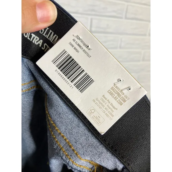 Natural Reflections Ab Slimmer Bootcut Jeans‎ Womens 10 Dark Wash New Stretch - Image 9