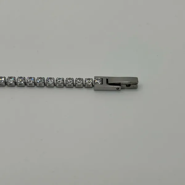 Moissanite Tennis Bracelet Real Silver VVS D Color Iced Out 3mm 7.5 Inch No Pass - Image 5