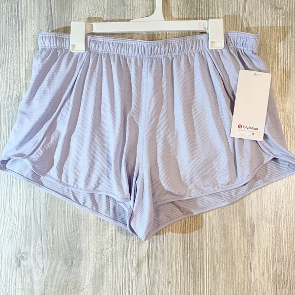 Lululemon Swiftly Mid‎ Rise Shorts Serene Blue Pastel Athletic Lined Size 14 NWT - Image 2