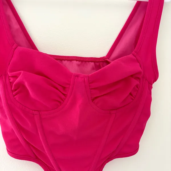 SheIn pink corset top - Image 3